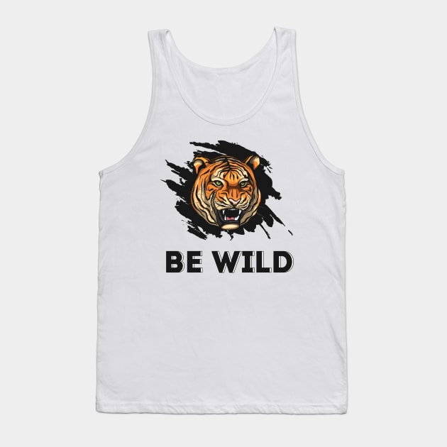 Wild Tiger Tank Top by MeksFashion